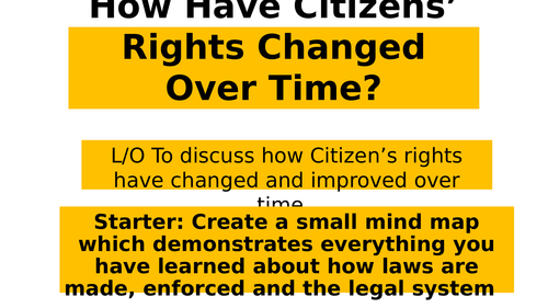 How have citizens rights changed over time?