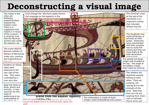 Deconstructing a visual image: Scene from the Bayeux Tapestry