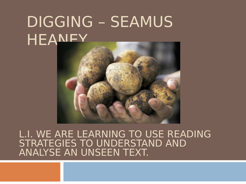 Digging - Seamus Heaney Lesson