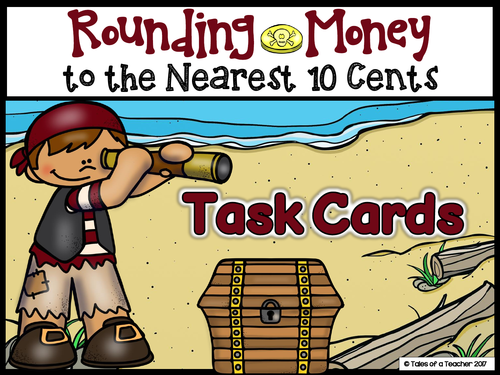 Rounding Money to the Nearest 10 Cents Task Cards