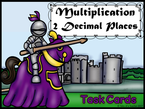 Multiplication 2 Decimal Places Task Cards