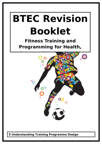 BTEC National in Sport - Unit 2 (E) - Understand Training Programme Design