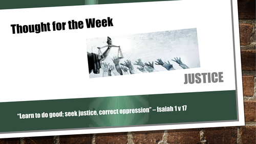 Justice - An Assembly | Teaching Resources