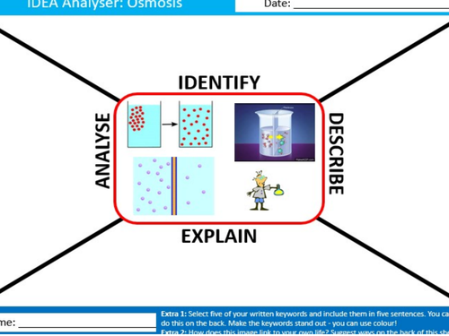 Osmosis IDEA Analyser Science Biology Starter Keywords Activity KS3 GCSE Cover Homework
