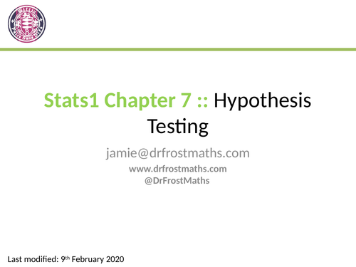 hypothesis testing year 1