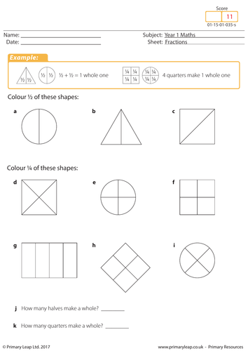 Introduction to Fractions 2