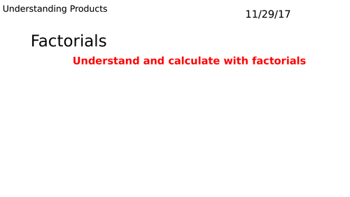 Factorials