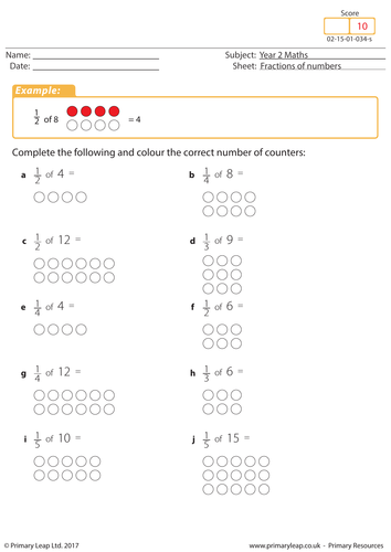 Fractions of Numbers