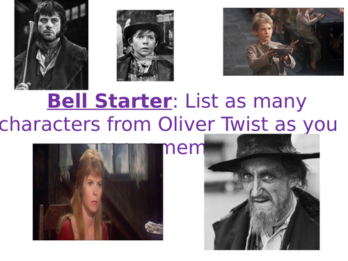Lesson analysing chapter 1 of Oliver Twist