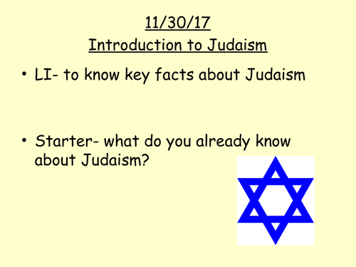 Judaism Informative Speech