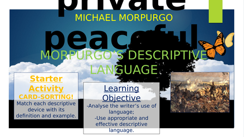 Private Peaceful: Morpurgo's Descriptive Language!