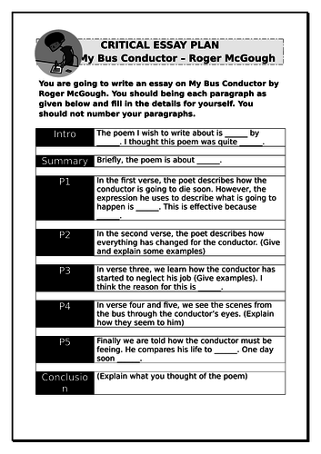 My Busconductor - Roger McGough Resources