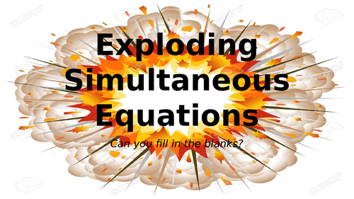 Exploding Simultaneous Equations