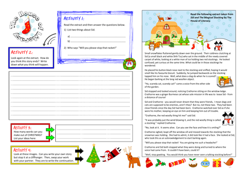 Christmas worksheet activity
