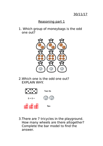 Multiplication and division reasoning MASTERY