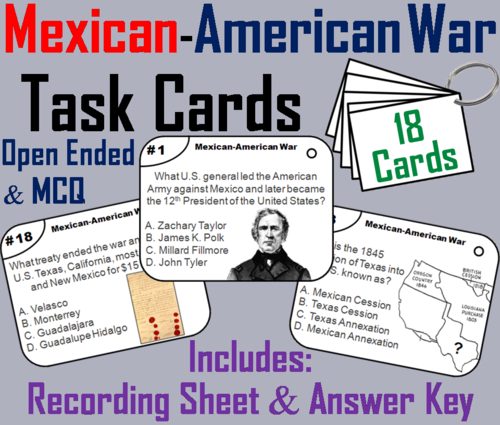 Mexican American War Task Cards