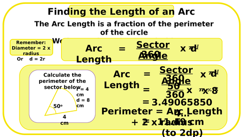 Arc Length Formula and Example
