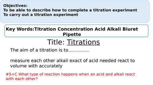 Titrations