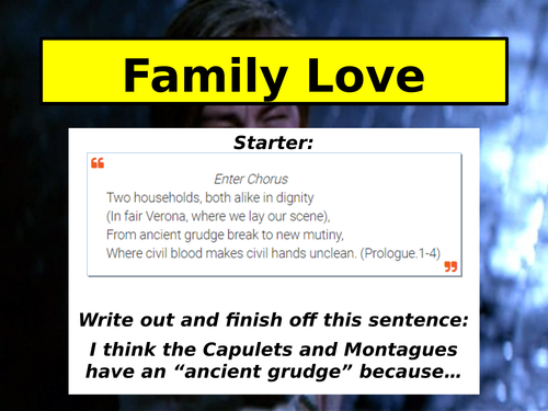 Romeo and Juliet - Family Love