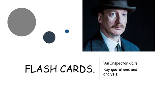 An Inspector Calls quotation flashcards