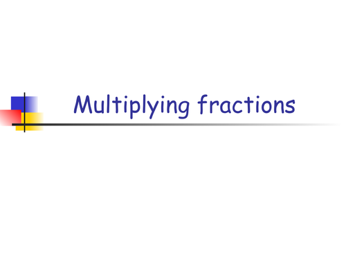 Multiplying fractions.