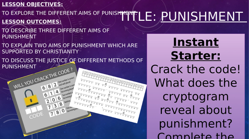 Eduqas GCSE RS Sin and Forgiveness Aims of Punishment