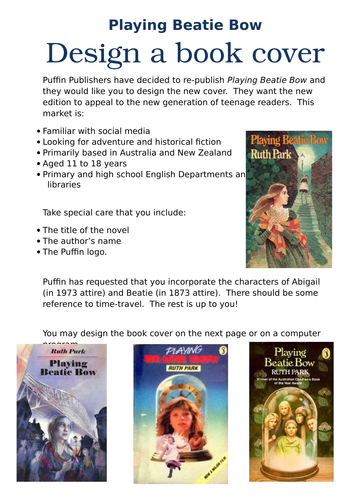 Playing Beatie Bow - Design a book cover