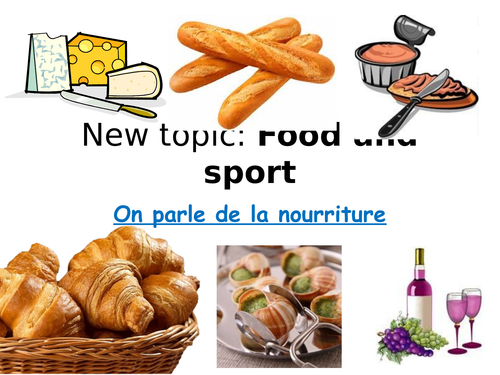 2016 GCSE AQA On parle de la nourriture