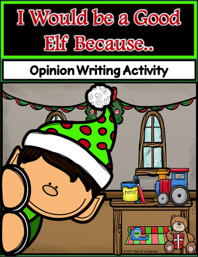 I Would be a Good Elf Because ~ Writing Activity