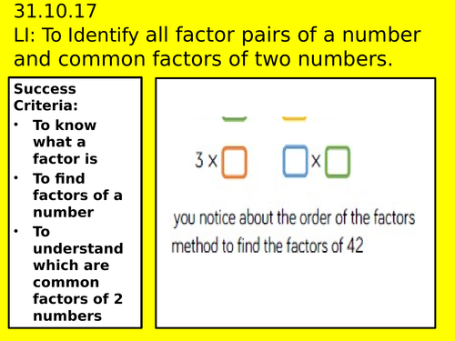 Whole unit - planning for multiplication and division following the White Rose Maths overviews - Y5