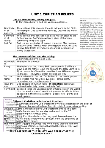 Religious Studies AQA GCSE A Revision Guide Teaching Resources