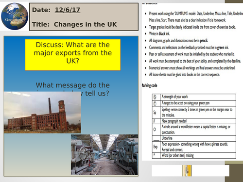AQA GCSE - Economic World - The changing UK Economy