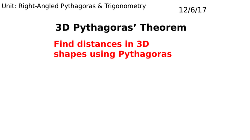 3D Pythagoras
