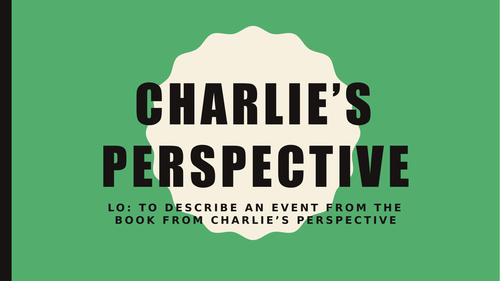 Private Peaceful - writing from Charlie's perspective