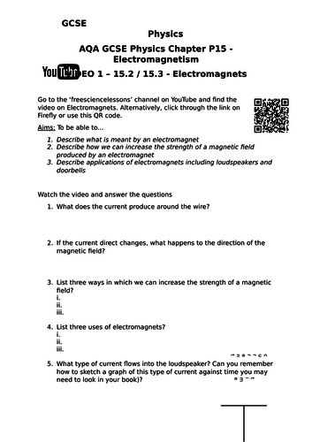 Electromagnetism and YouTube - Flipped learning or revision