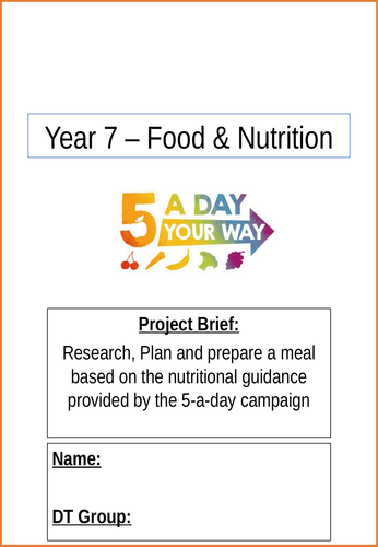 Year 7 - 5-a-Day - Mini Project (Mini NEA)