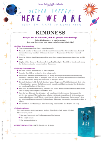 Oliver Jeffers Here We Are Kindness