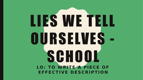 Lies We Tell Ourselves - segregation lesson | Teaching Resources