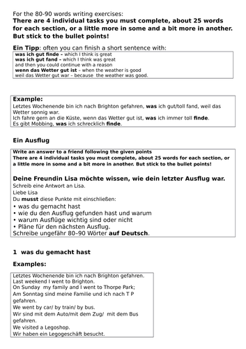 NEW German Edexcel Foundation GCSE Revision