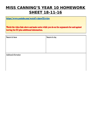 brexit- aqa gcse citizenship