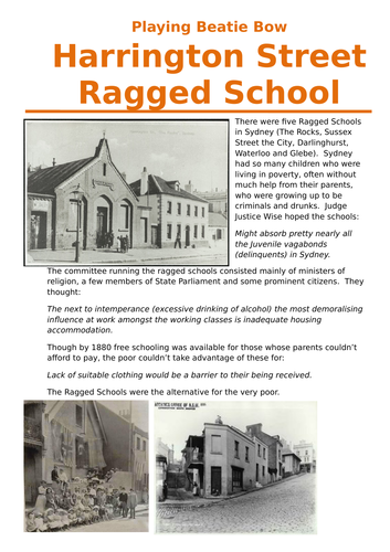 Playing Beatie Bow - Harrington Street Ragged School