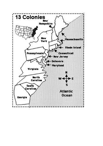 Thirteen Colonies/Pilgrim Fathers/Jamestown