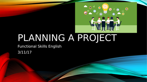 Project lesson for Functional Skills Level 1