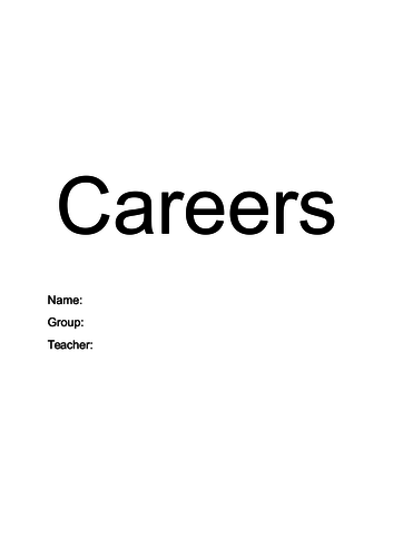 Careers Scheme to be used with U-explore