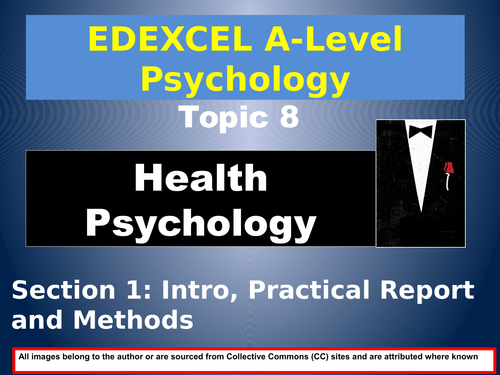 EDEXCEL A-Level Psychology: Year 2, Section 8  HEALTH PSYCHOLOGY (#1 of 6)