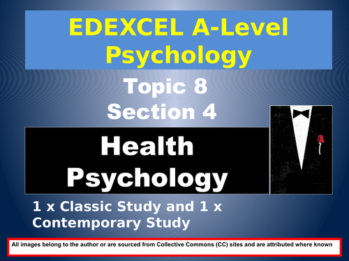 EDEXCEL A-Level Psychology: Year 2, Section 8  HEALTH PSYCHOLOGY (#4 of 6)