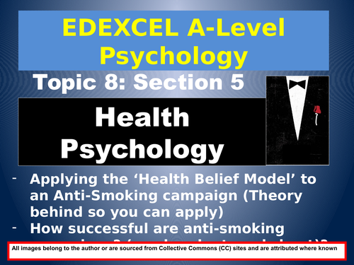 EDEXCEL A-Level Psychology: Year 2, Section 8 HEALTH PSYCHOLOGY (#5 of 6)