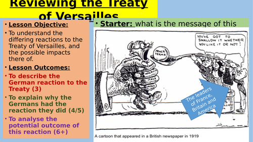 NEW OCR GCSE Option A: Impact of the Treaty of Versailles