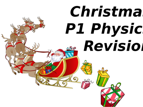 GCSE Physics Christmas Revision (P1 Forces)
