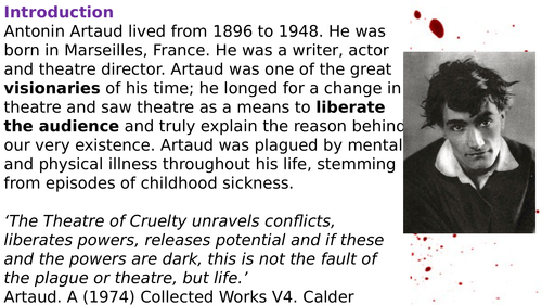 Antonin Artaud PowerPoint